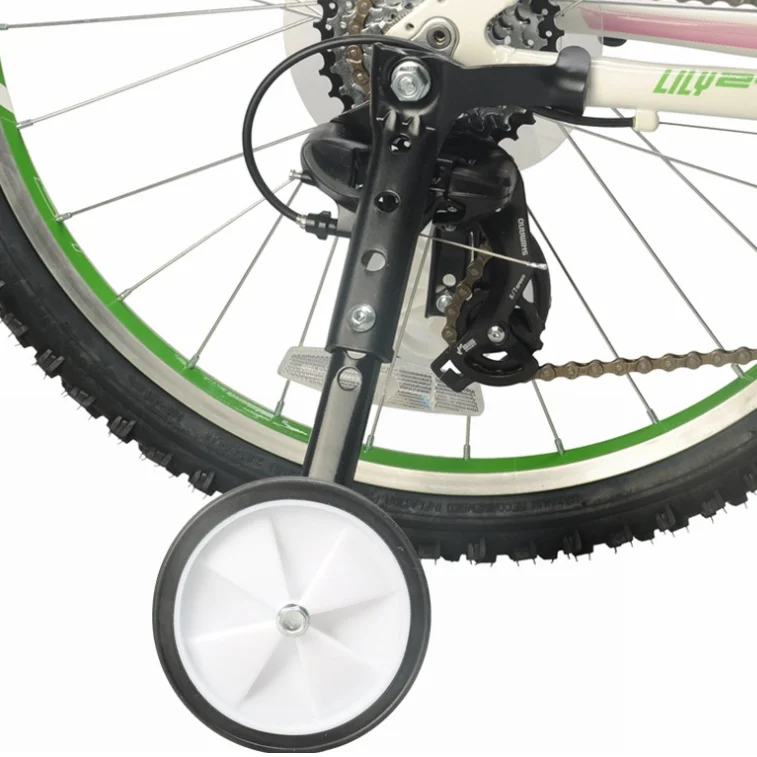 

Wholesale Flashing Kids Children Bike Bicycle Cycling Auxiliary Training Wheel With Cheap Price Bicycle Parts And Accessories, Black/silver