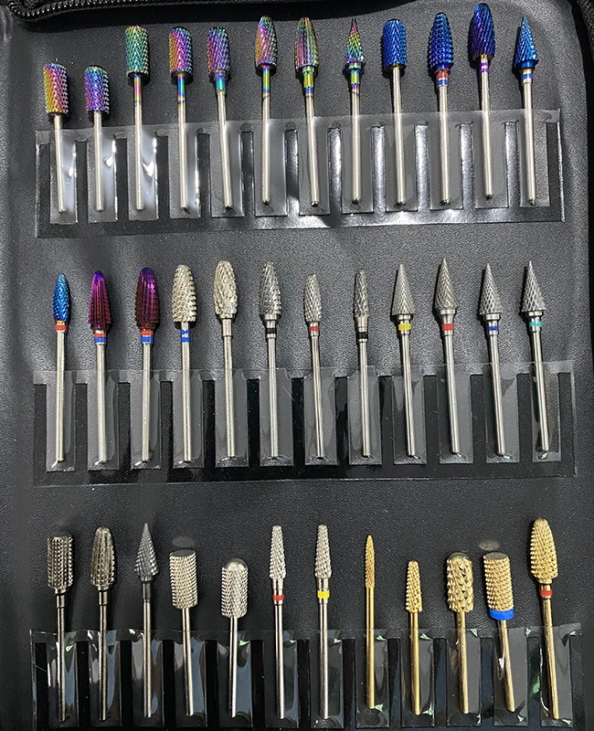 

Cuticle Clean Carbide Nail Drill Bit Diamond Rotary Burrs Electric Nail File For Manicure Pedicure Tools Diamond Drill Bit, Silver