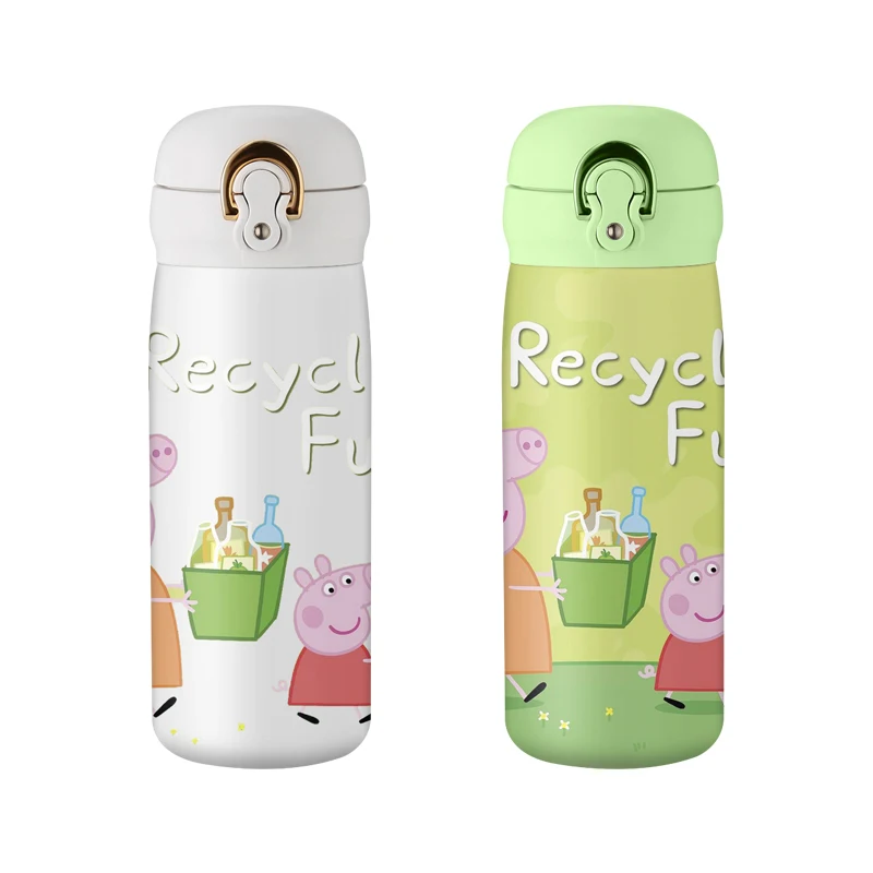 

Custom Cartoon BPA Free Children School Bottles Stainless Steel Insulated Sports Kids Water Bottles With Spout Straw Lids