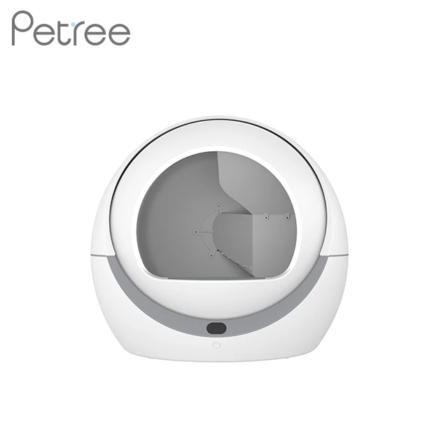 

Petree Fully Automatic Self Cleaning Smart Intelligent Pet Litter Basin Cat Litter Box, White