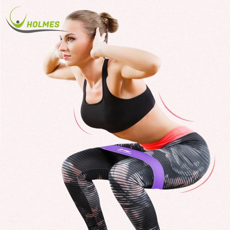 

custom logo fitness circle bandas de resistencia exercise latex resistance bands set, Pink/purple/custom