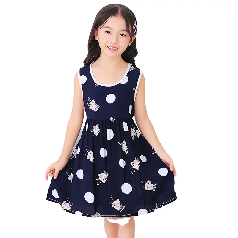 

New summer girls dress with light and comfortable straps leisure home princess dress, Picture shows