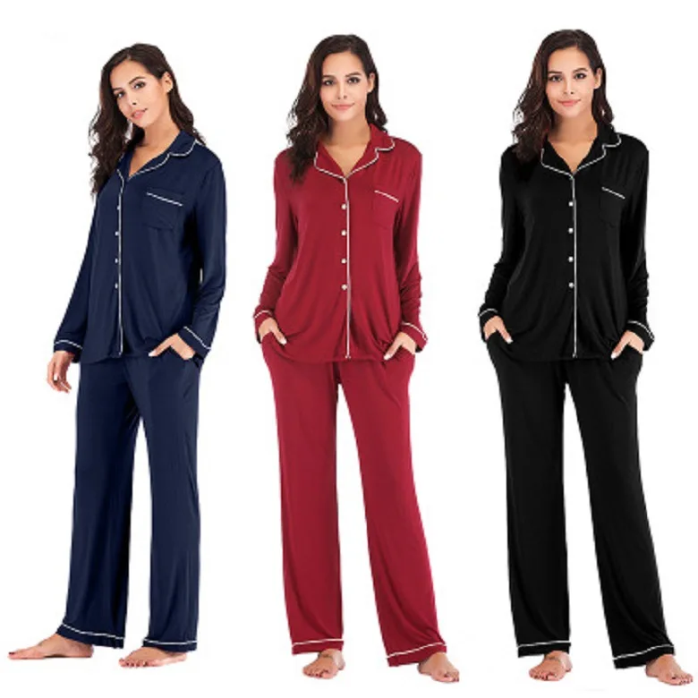 

Custom Satin Sleep Wear China 100% Pure Silk Pyjamas Set Winter Women Silk Pajamas