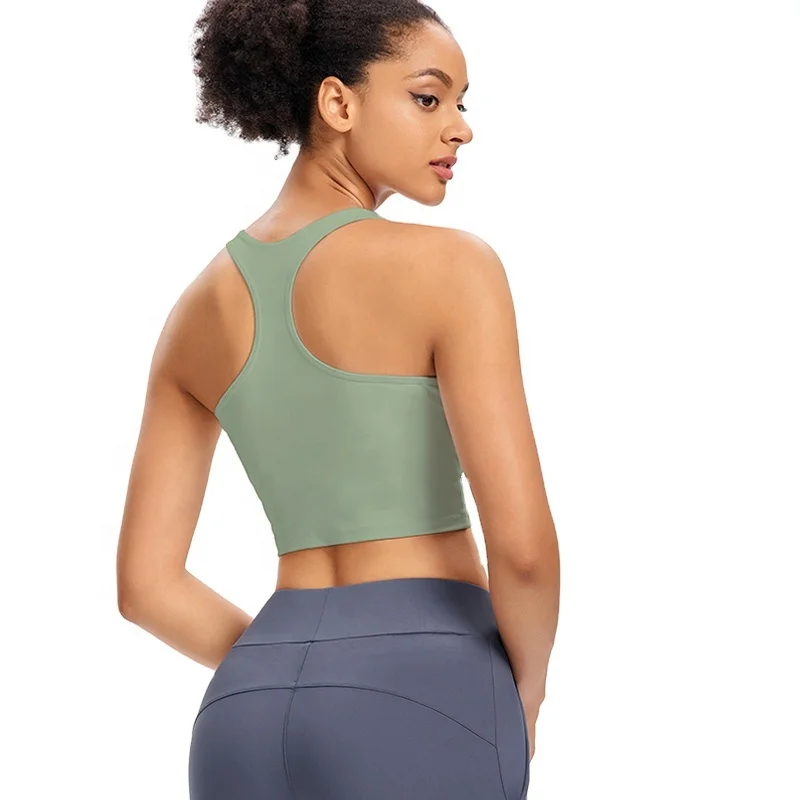 

Favorable price gym wear Full Supportive Yoga Sports Bra with Removable Cups gym bra top