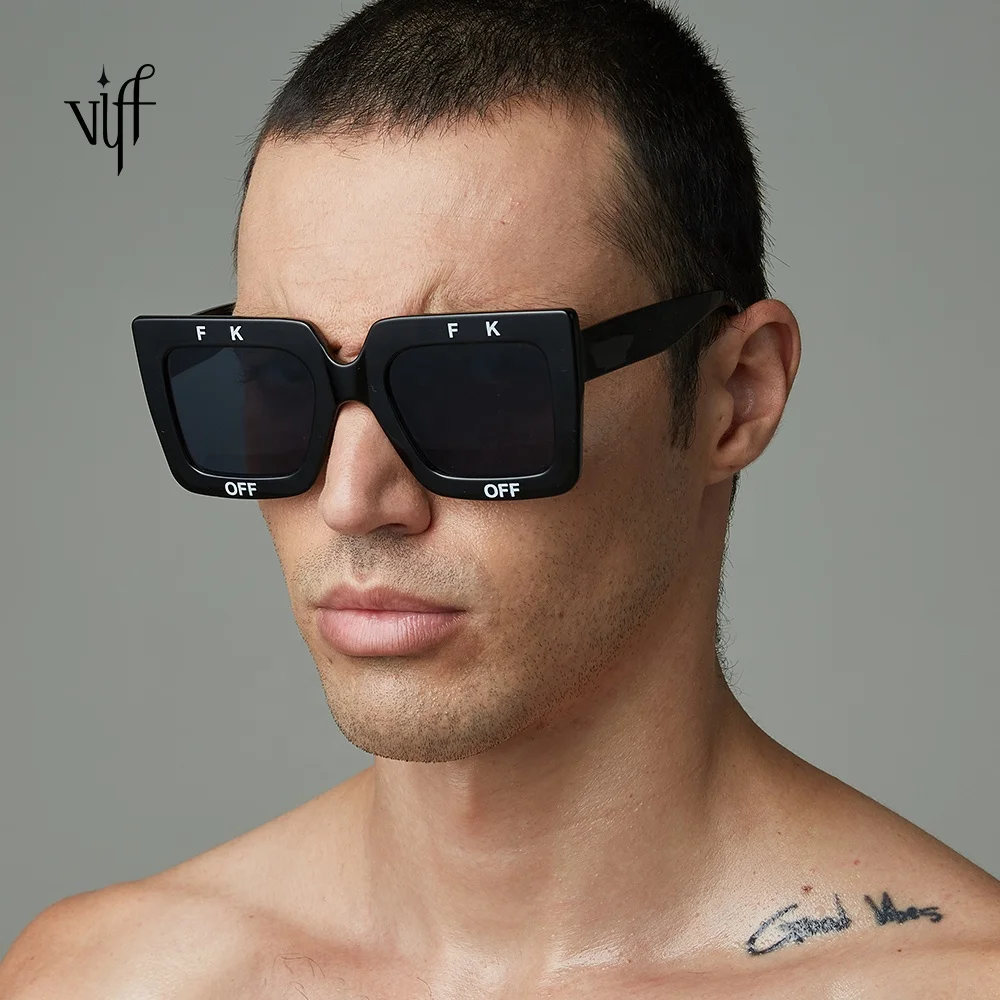 

VIFF HP18927 High Quality Oversize Big Frame Wholesale OEM Sunglasses Manufacturer Gafa De Sol Square Sunglasses