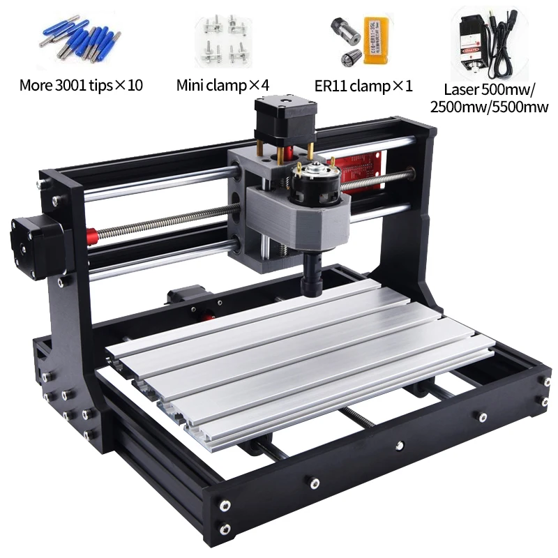 3 Axis 3018 DIY Mini GRBL Control Laser Machine PCB PVC Milling Wood Router Er11 for sale online 