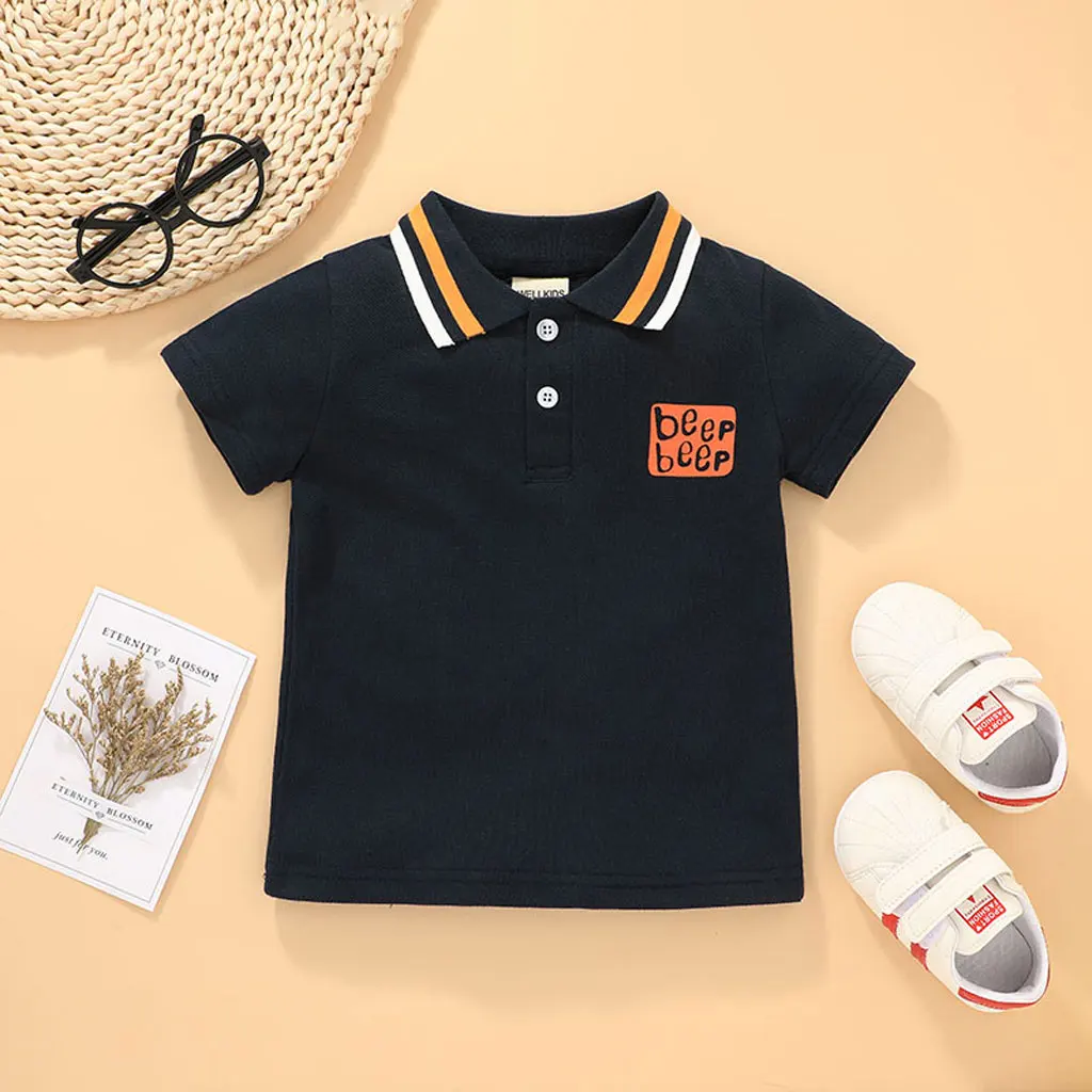

New 2021 Short Sleeve Cotton Baby Cute Cartoon Kids Blouse Spring Summer Wear Boy Tops T Shirt