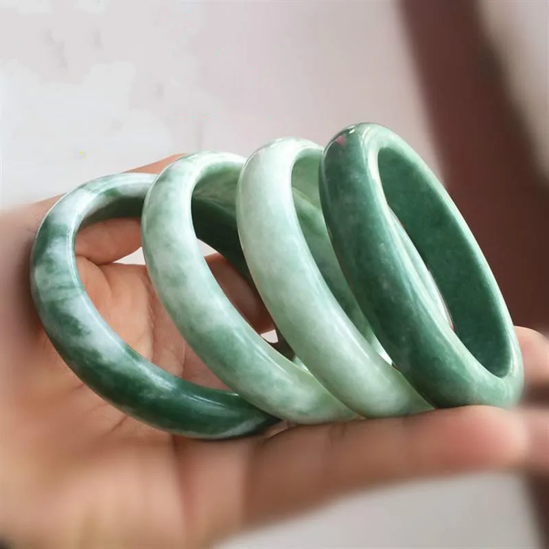 

Fashion Jade Jewelry Big Size Jade Bracelets High Quality Gemstone Bangles For Women Wholesale, As picture