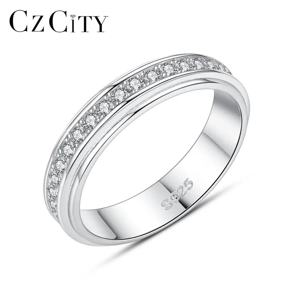 

CZCITY New Arrival Cubic Zirconia Couple Rings for Engagement 925 Sterling Silver Jewelry Engagement Rings