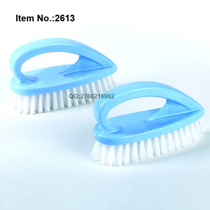 
HQ2613 iron-shaped plastic laundry brush cleaning scrub brush 