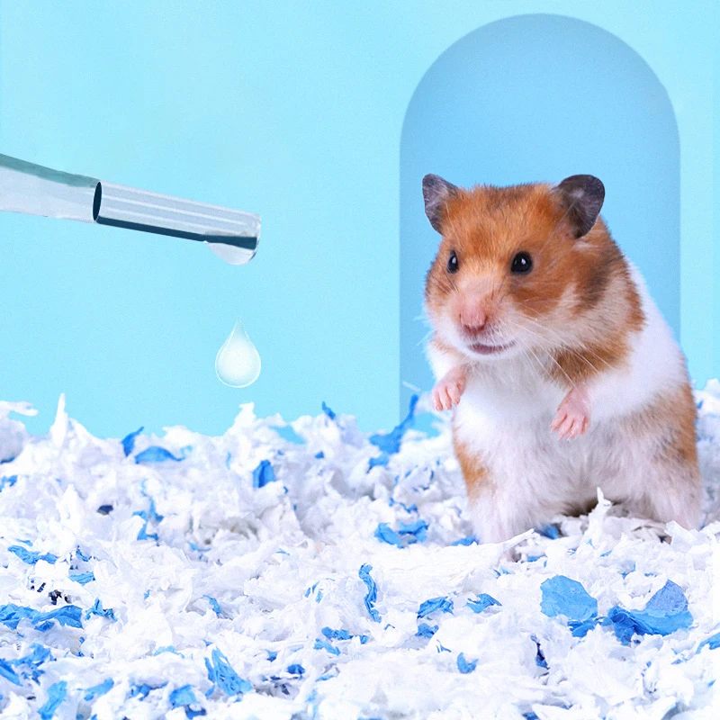 

Wholesale hamster cage accessories eco friendly hamster paper bedding small animal paper chips hamster beddings