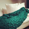 Wholesale Chunky Knit Wool Weighted Blanket For Christmas Gifts