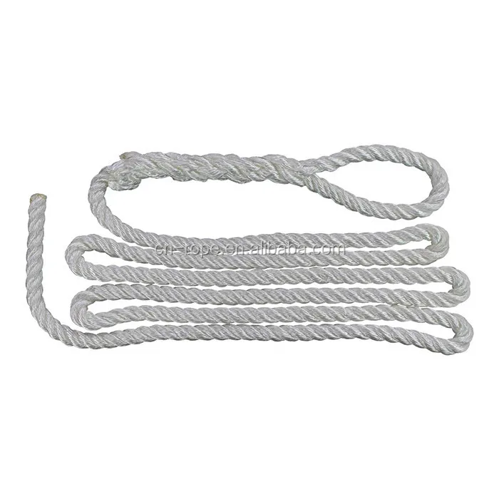 High quality customized package and size Double Braided & 3 strand twisted dock line anchor line mooring rope