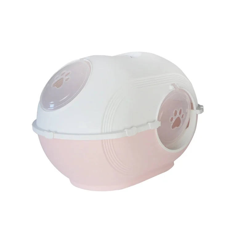 

2020 new item egg shape plastic cat litter box pet product, Customized color