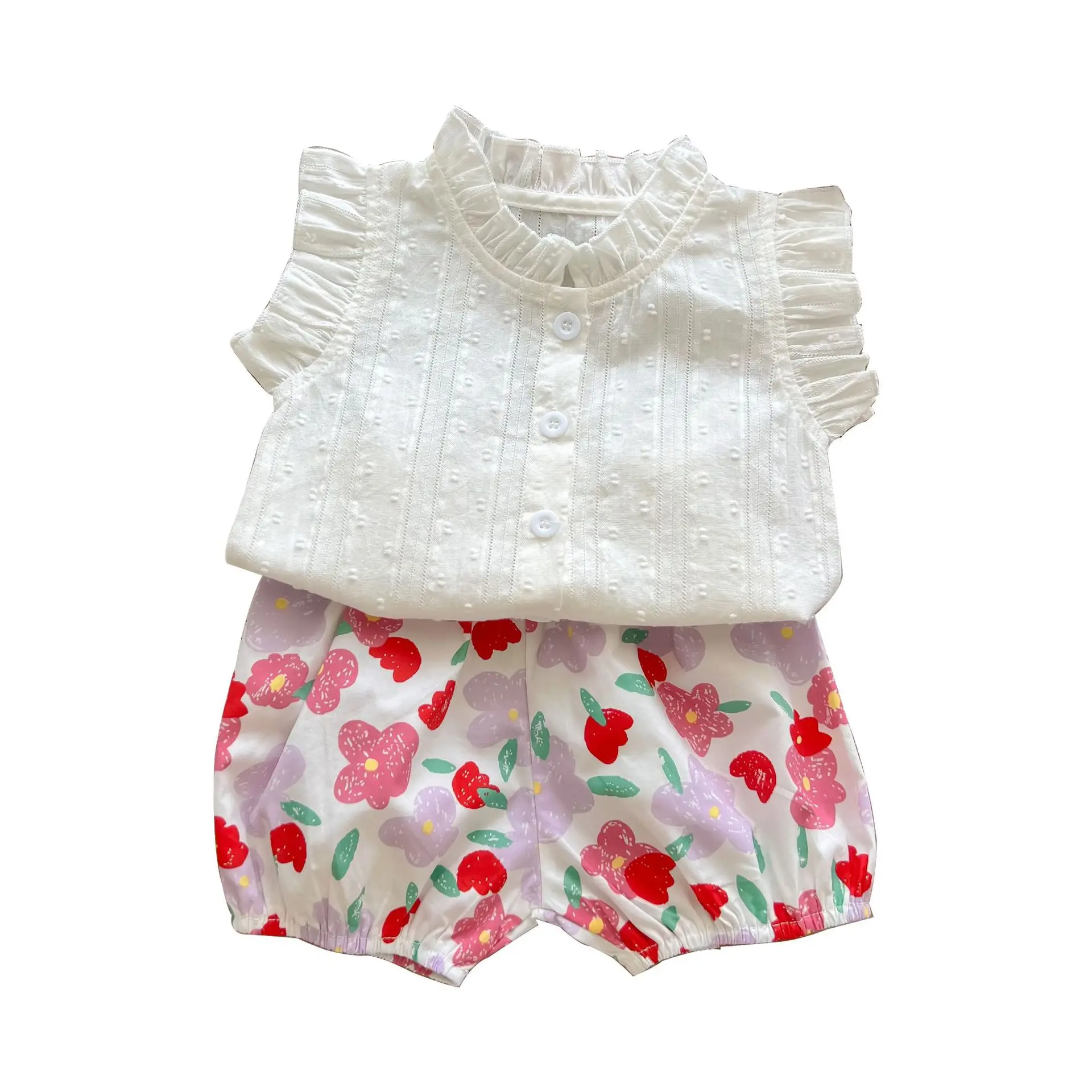 

Summer Children's Clothing Suit Two-Piece Baby Girls Clothes Sets, More colors