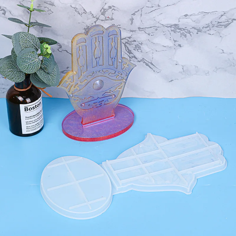 

Grystal Drop Glue Mold Diy Palm - shaped Silica Gel Mold For Furnishing Parts, White