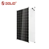 SOLID Durable Double Glass Roof Mounted 360W 24V Solar Panels with 72 Cells Transparent Type