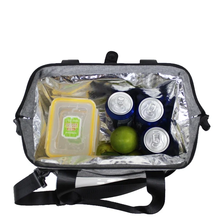 

Hot Product custom cheap disposable thermal frozen meals food lunch cooler tote bag, Gray customized color