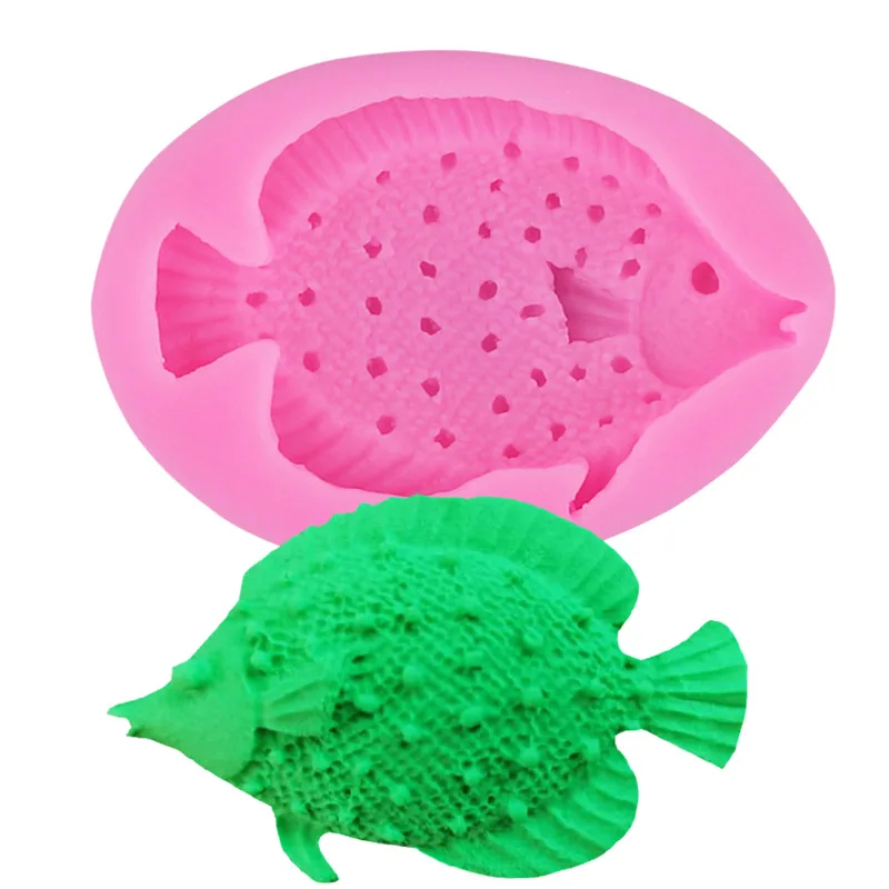 

Marine Life Spotted Fish Small Fish Sea Fish Silicone Mold Baking Pastry Cake Tool Baking Tray Mold Making Handicraft Mold