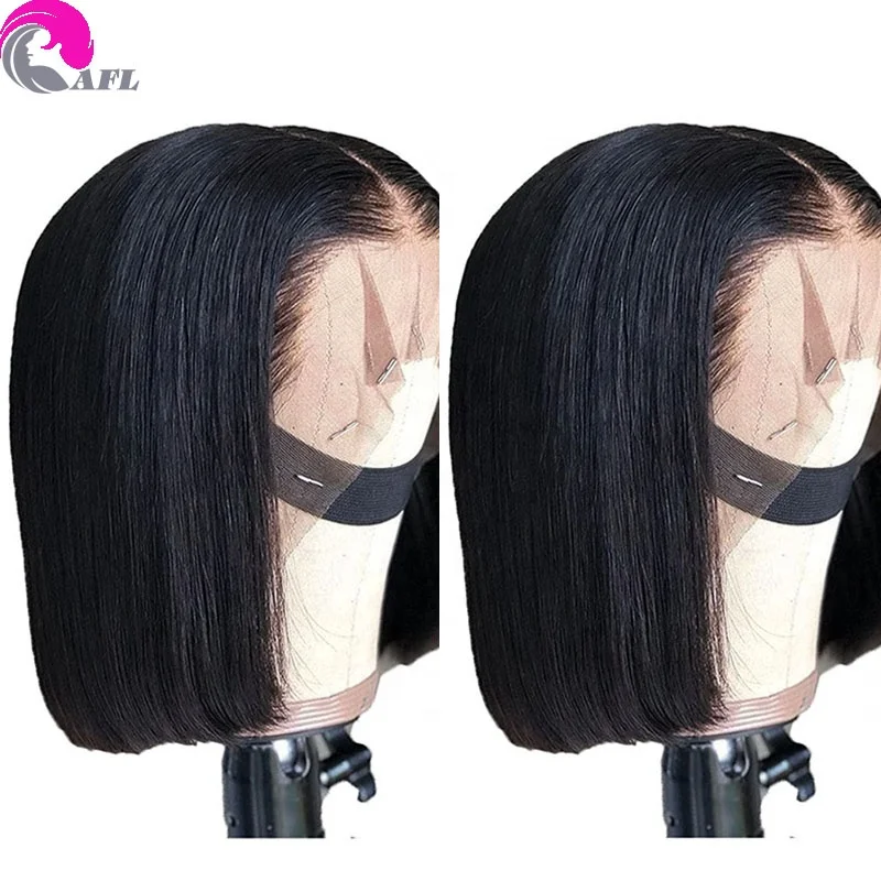 

Wholesale human hair wigs cheap price 13x4 lace frontal peruvian short human hair bob wig for black women