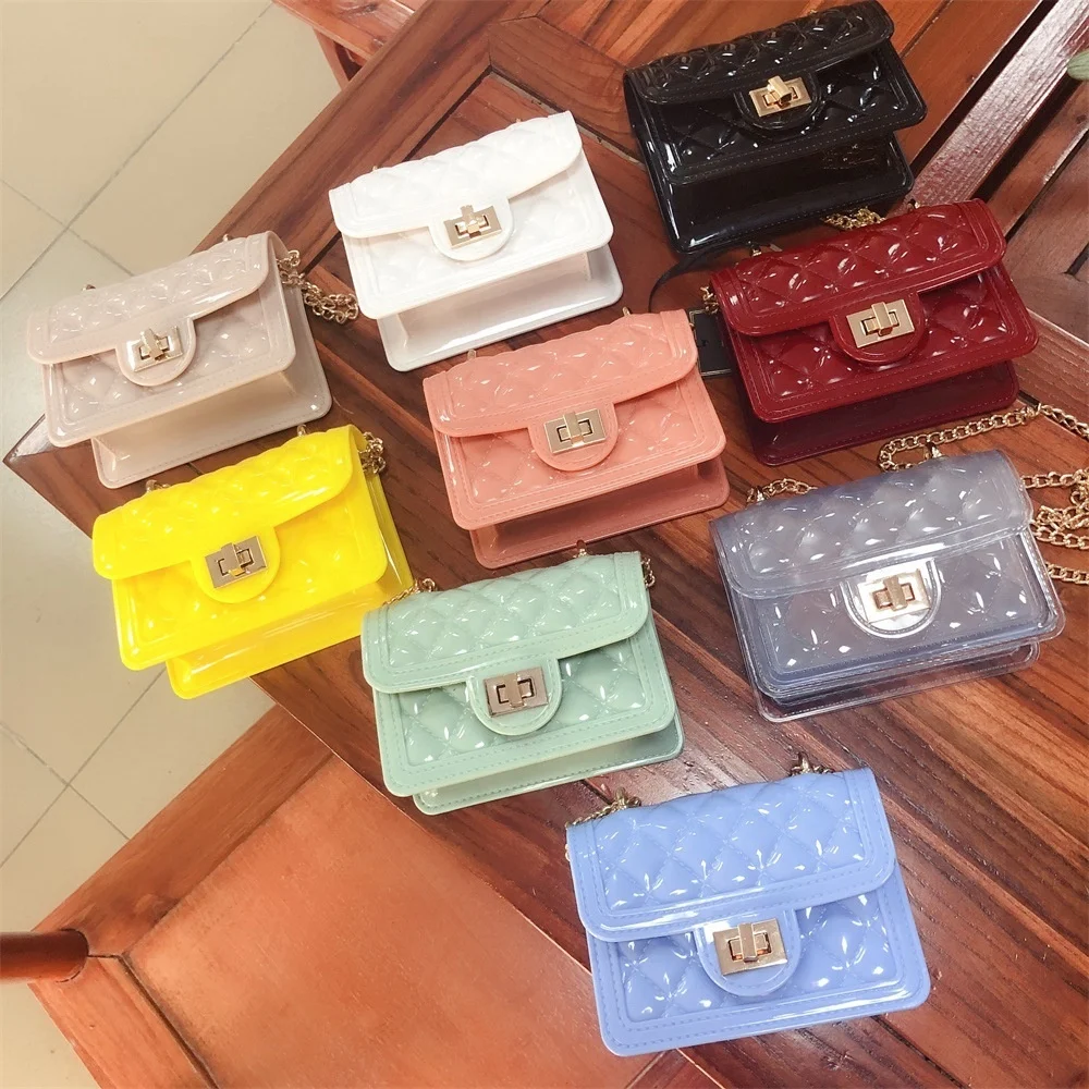 

Kid purses and handbags little girls lovely pvc jelly handbags purses cute girls little crossbody chain handbags