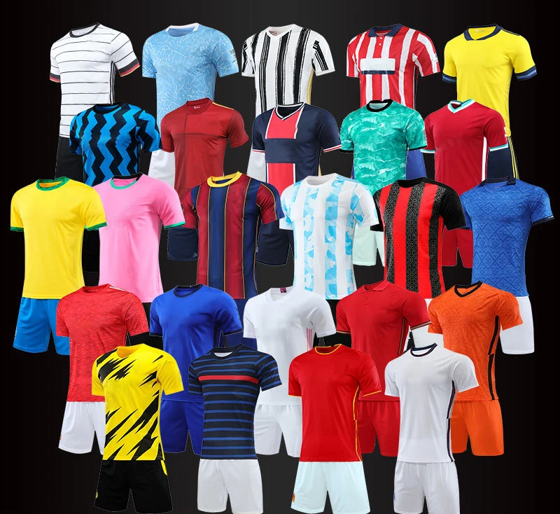 

2020-2021New Season Hot Sale Real Thai Quality Cheap Soccer Tshirt Maker Jersey Football Uniform Soccer Sport Wear Jersey Set