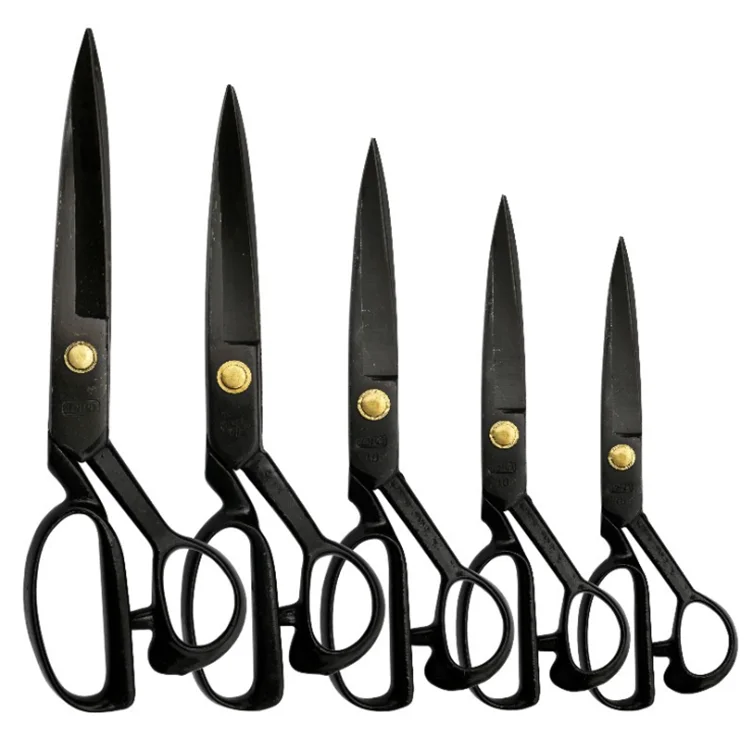 

All Black Tailor Scissor Shears for Fabric Leather Sewing Home Office Artists Dressmakers Tailoring Pinking Scissors