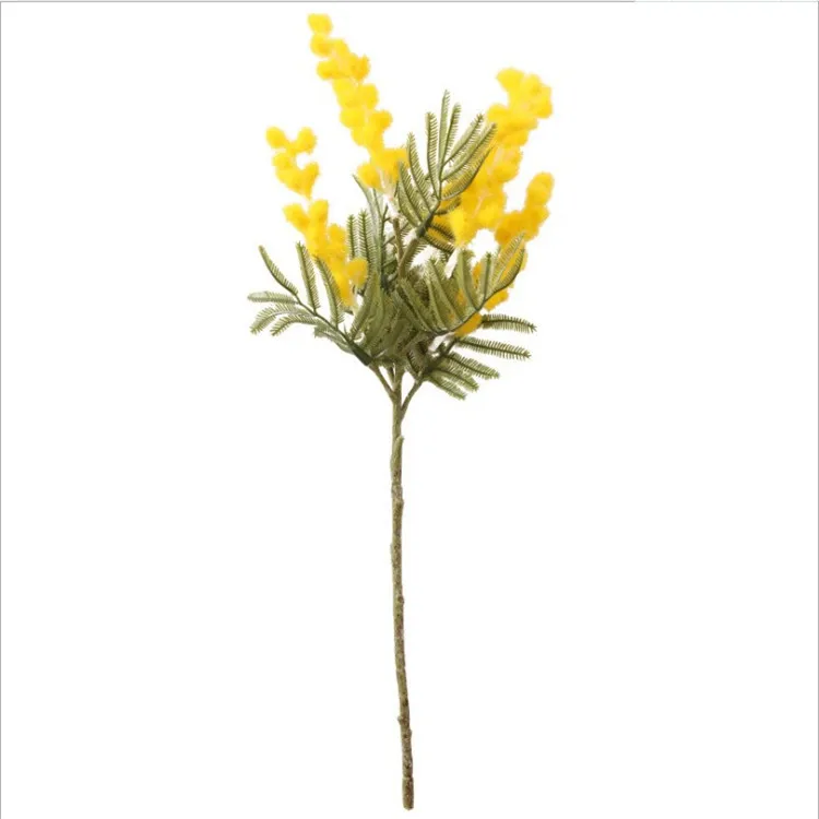 

Artificial Short-branched acacia artificial flower arrangement home decoration fakeflowers decoration artificial plant, White/yellow,other customized...