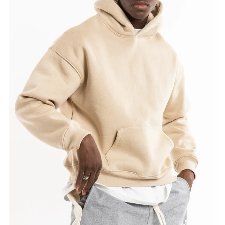 

OEM New fashion cotton hooded pullover high quality thick wool oversized loose custom men's sports hoodie, Picture shows