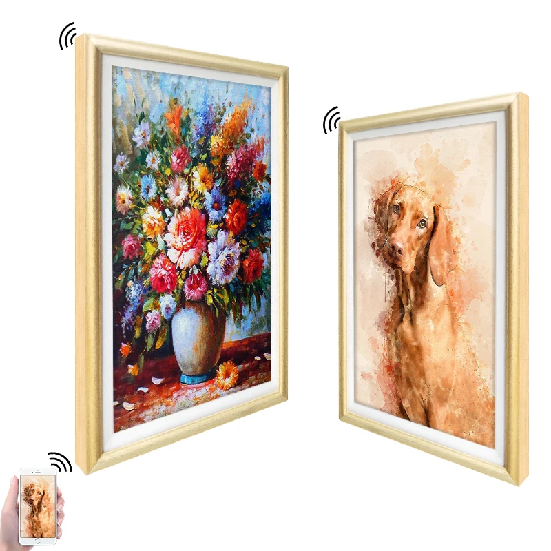 

49inch Electronic Video advertising android wifi lcd digital photo picture frame with anti-matte oil painting screen