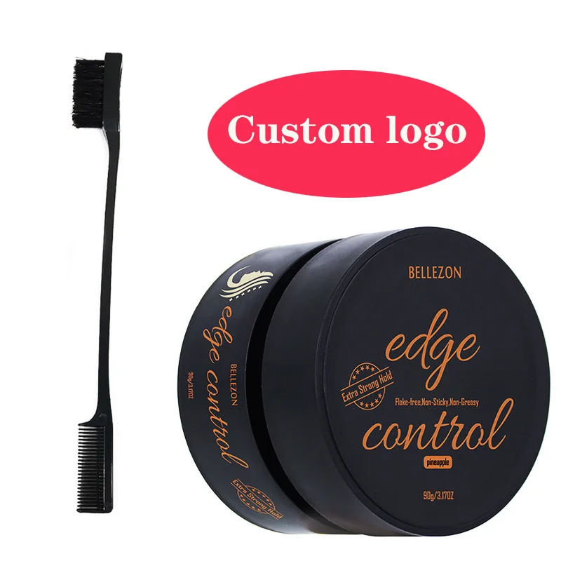 

2021 hot Wholesale Custom Strong Extra Hold Vegan Edge With brush Control Private Label Vendor With Your Own Logo