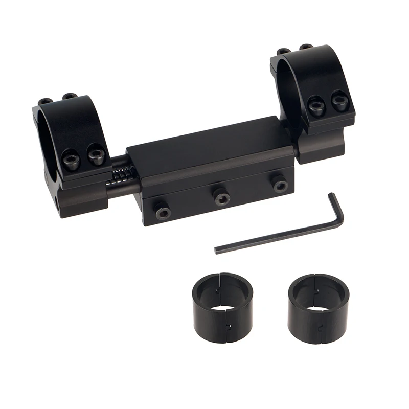 

30mm / 25.4mm optical high-adjustment zero recoil riflescope mount for hunting, Balck