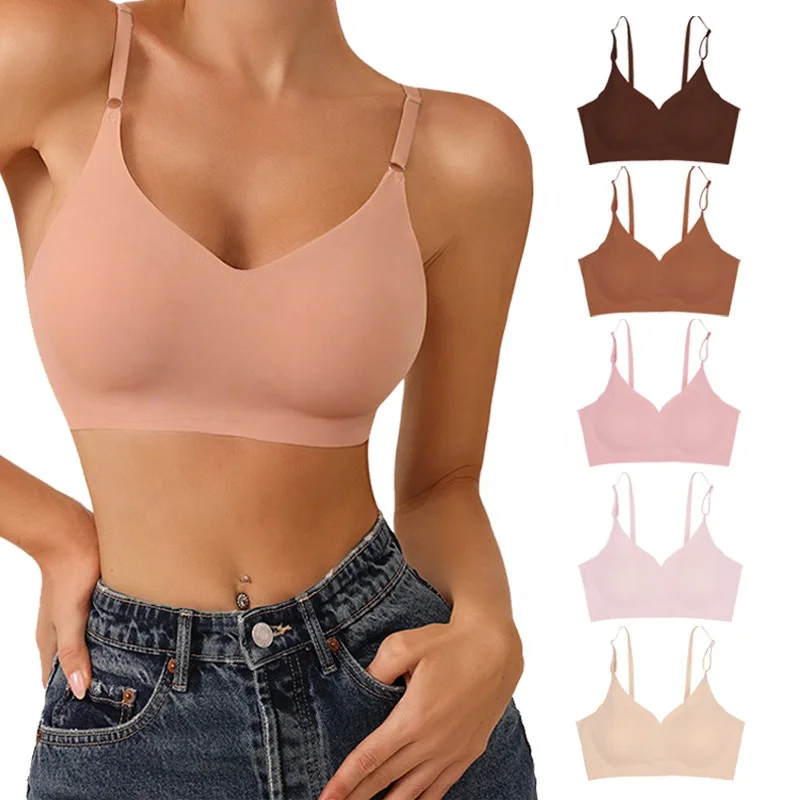 

japan yoga hot sexy xxx Yoga sports Gym women lulu bra set removable pad invisible 38 bra size seamless fitness pushup bra, Pink/purple/brown/skin/powder