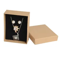 

Factory price custom kraft paper box jewelry sets gift box