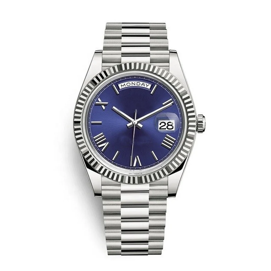 

Stainless Steel Band Sunray Dial Custom Luxury Watch Classical Wrist Watches For Men, Silver