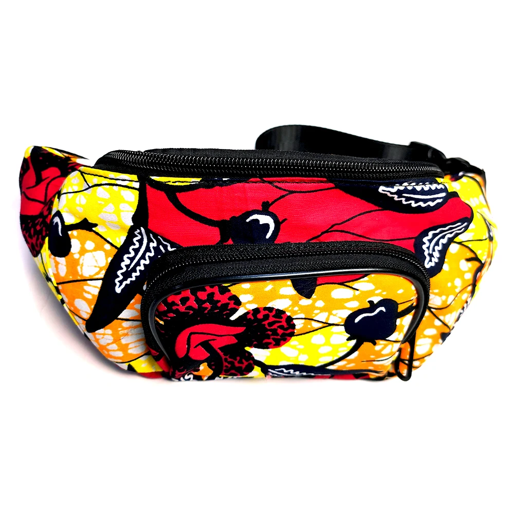 

pockets african fashion waist bag colorful zipper bag for women, Customized