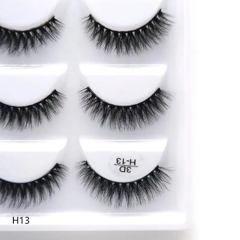 FX-H06 Customize Lashes Full Strip Eyelashes 3D-H13 Handmade 5 Pairs Eye Lashes Wholesale Private Label Eyelashes Lash Strips