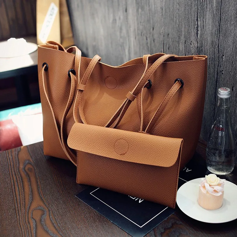 

BG-0005 2020 new single shoulder big bag plain color casual son mother party bag other special purpose bucket bags for girls, 5 colors