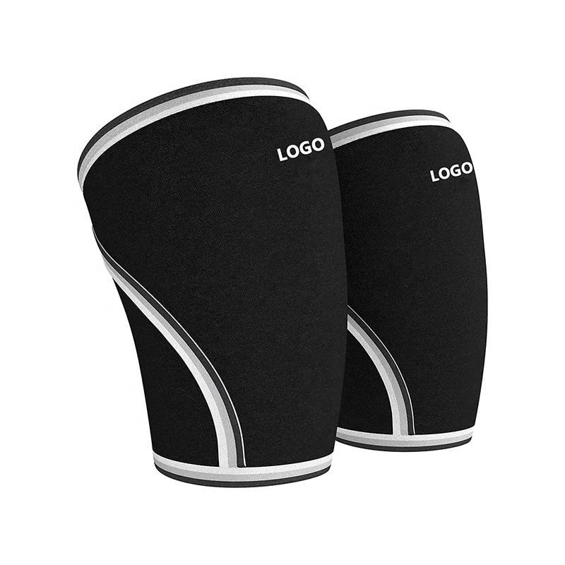 

Custom Wholesale Gym Sports Weightlifting knee sleeves 7mm neoprene knee pads for powerlifting