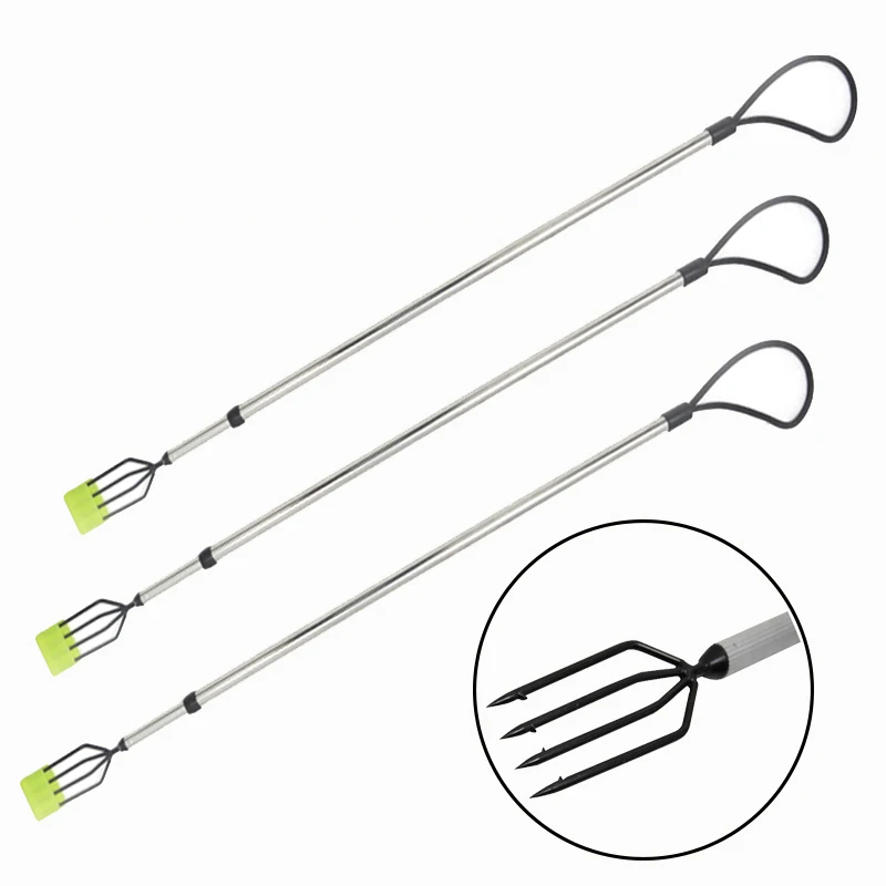 

Telescopic 90cm Spear 3 Prong Fishing Spear Fork fishing Harpoon Tip with Barbs Diving Spear Gun Fishing Tools