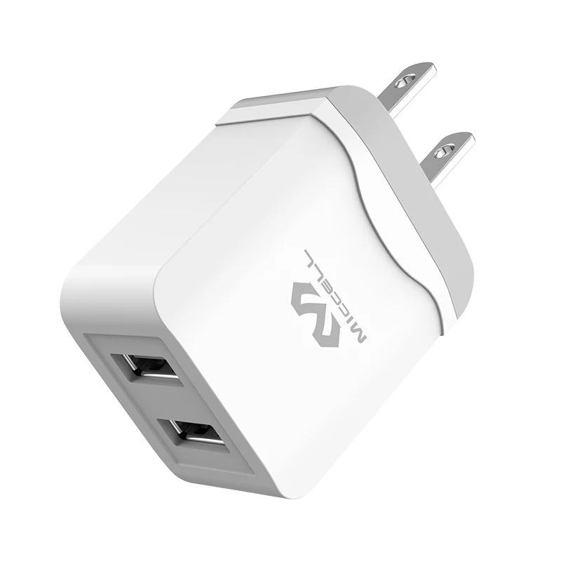 

Wholesale usb phone charger adapter usb multi charger for iphone dual USB wall charger, White