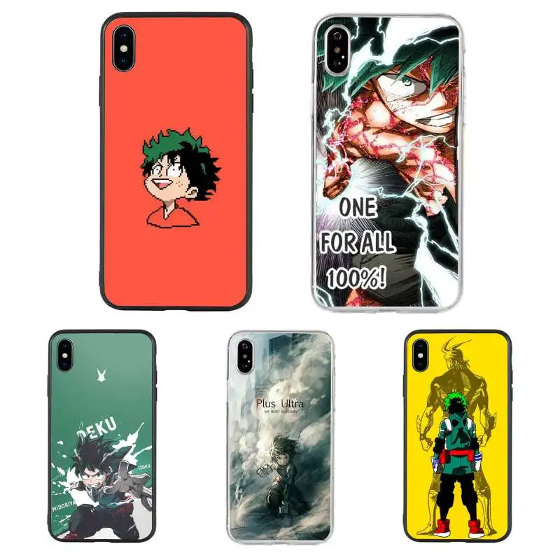 

2020 512gb phone case My Hero Academia deku for iPhone 11 Pro X XR XS MAX 6 S 7 8 Plus soft silicon phone case