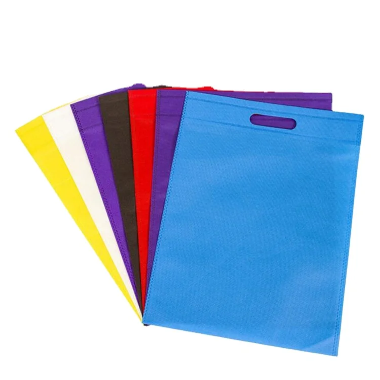 

Wholesale Ultrasonic Non-Woven plain bag Sublimation Shopping W Cut custom Fabric Tote reusable Bag, Customized color