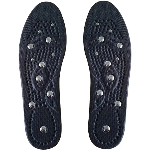 

Magnet Acupressure Shoe Insoles Magnetic Massage Slimming Insoles, Black