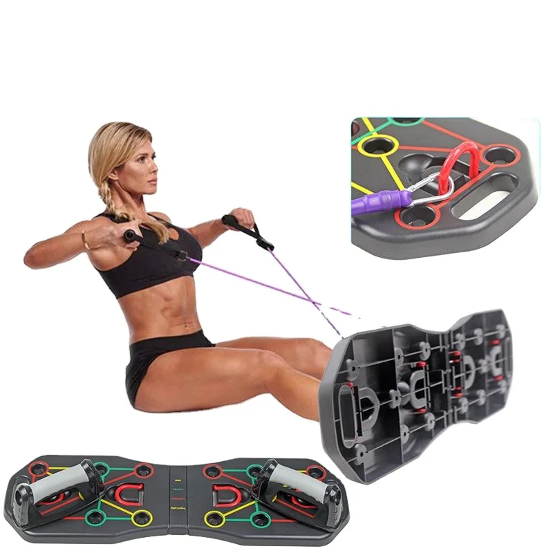 

New Design Gym Equipment Push-up Board Chest Muscle Training Bracket 12 in 1 Multi-function Push Up Board System