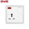 16A 250V Multi-function Socket 3 pin Wall Sockets universal multi plug switch socket with neon