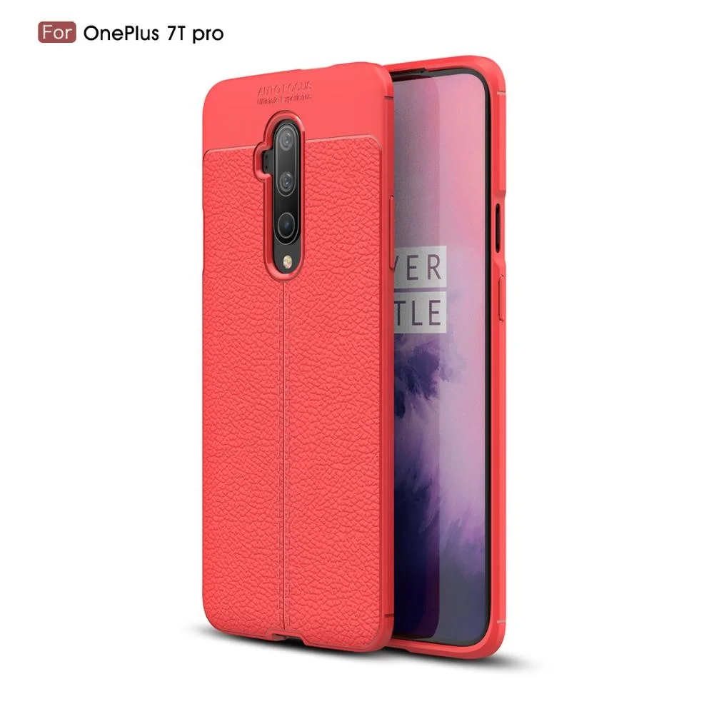 

Luxury Anti-shock Soft Litchi PU Leather Phone Case For OnePlus 7T / 1+ 7T Pro, Multi-color, can be customized