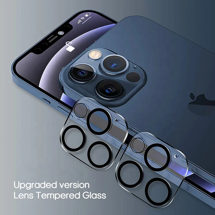 

High quality 2.5D 9H HD Clear phone camera lens screen film tempered glass for iphone 13 mini pro max 5.4 6.1 6.7 xr xs