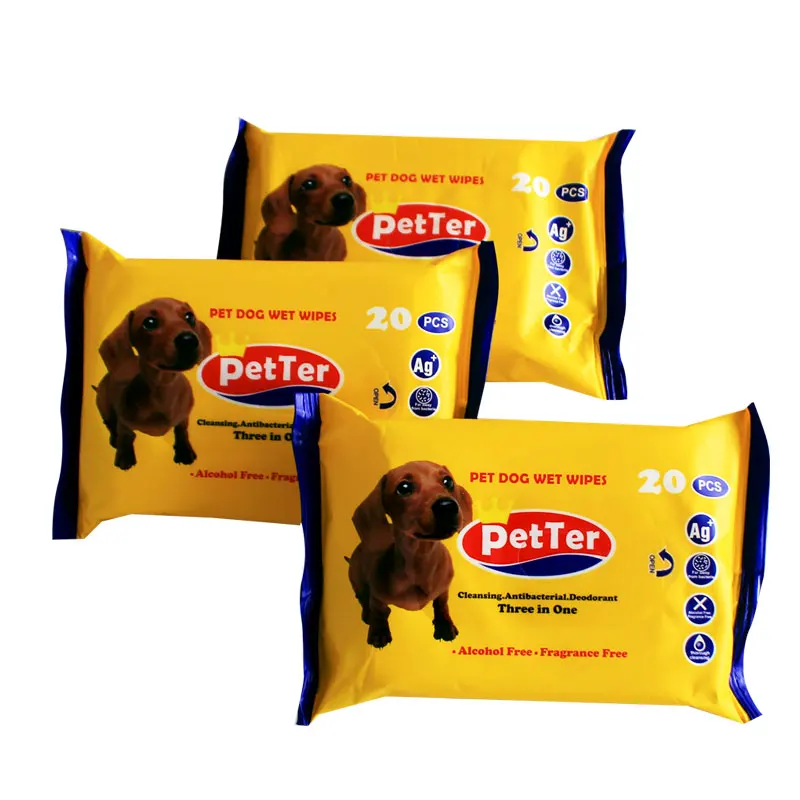 

Factory Directly Sale Dog Wipes Pet Oral Cleaning Wipes Disposable Pet Wipes