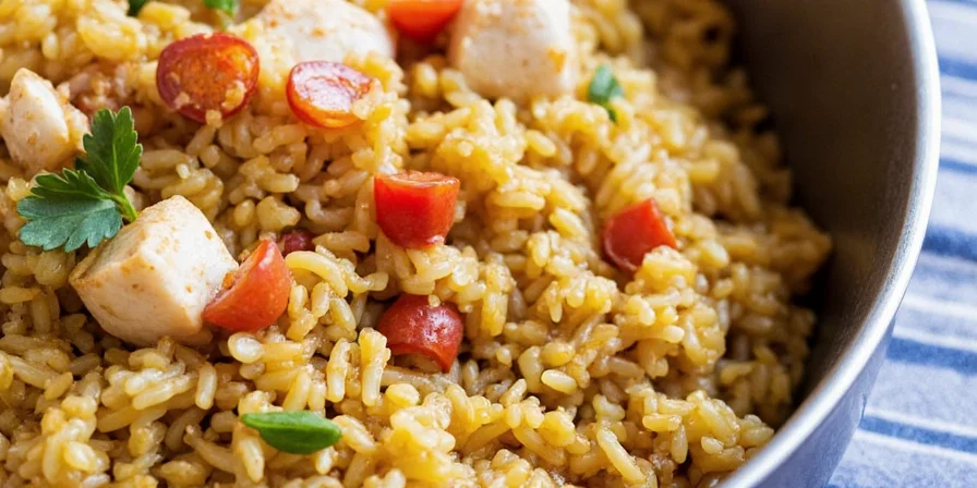 Spice tray used in arroz con pollo